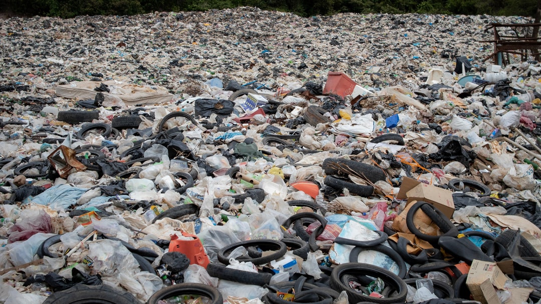 Rappresentazione di una discarica 